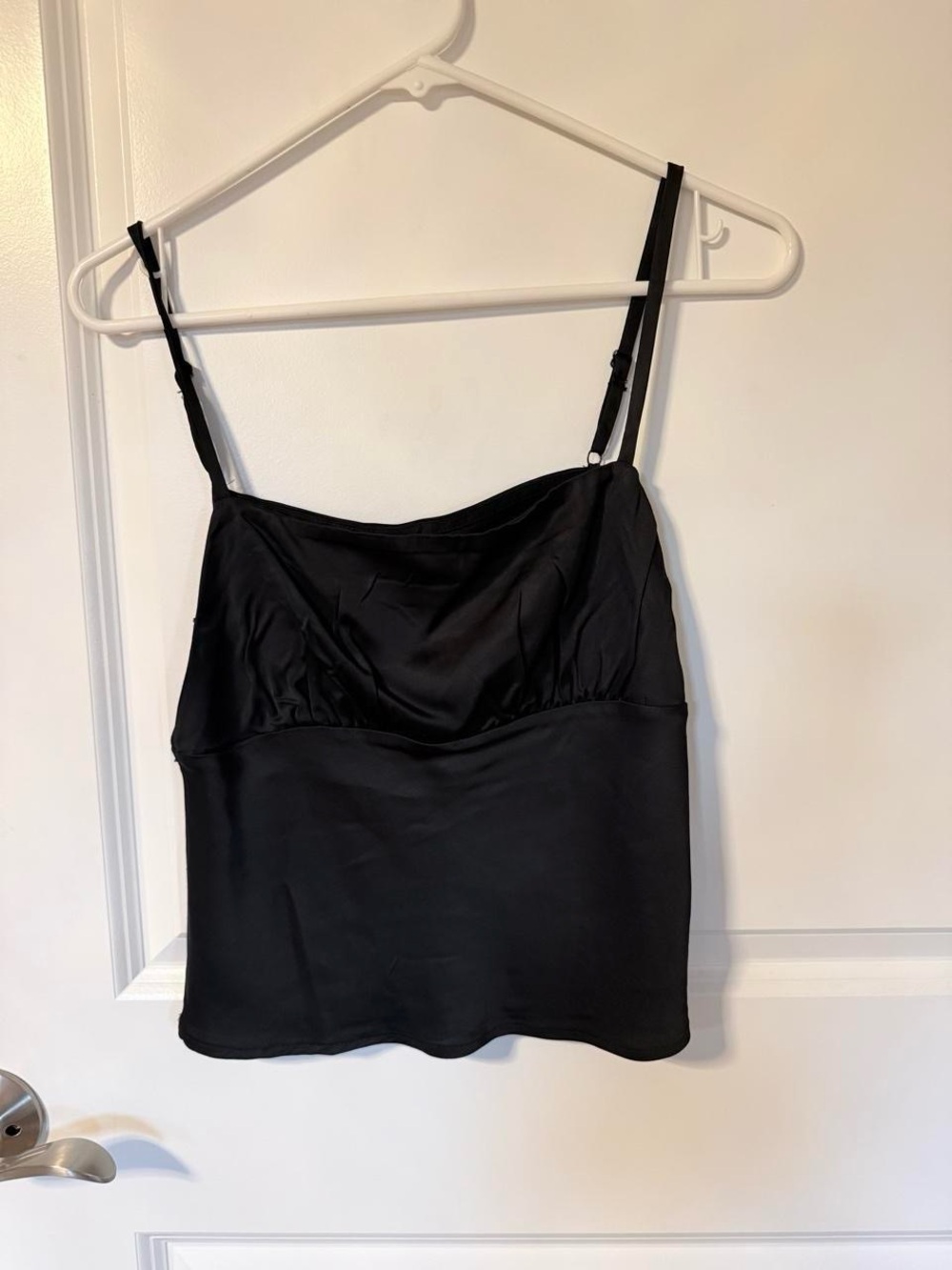 wild fable Black Satin Cami Top